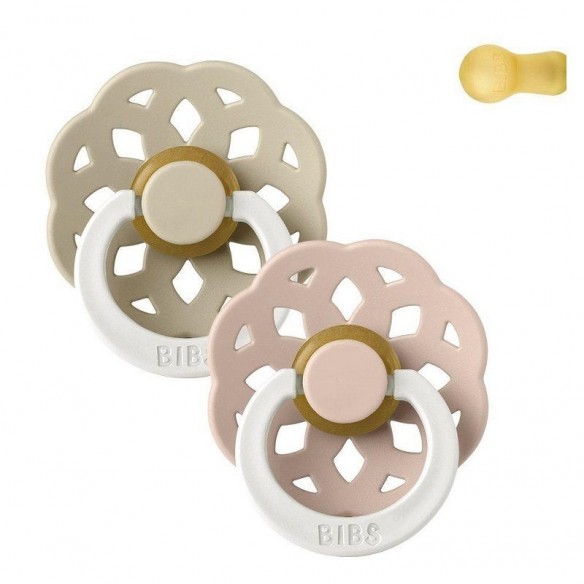 2 Chupetes BIBS Nocturnos Boheme Blush / Vanilla 2 Chupetes BIBS Nocturnos Boheme Blush / Vanilla