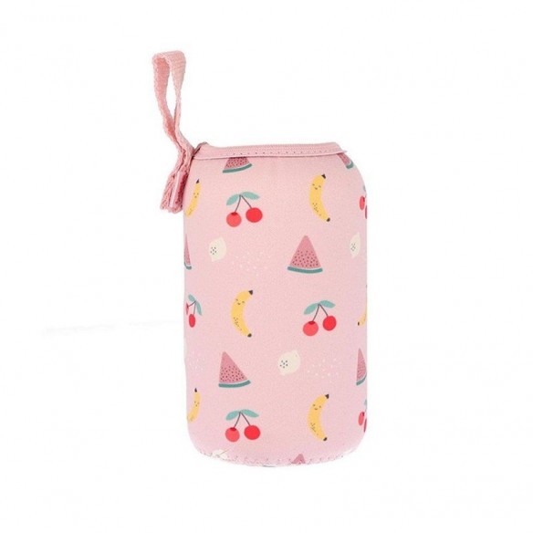 Botella Acero con Funda Fruits