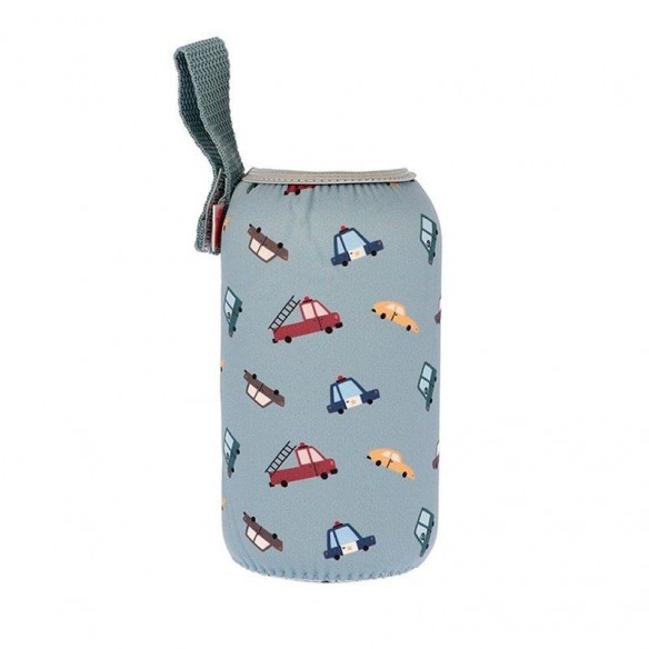 Botella con funda Vintage Cars personalizable