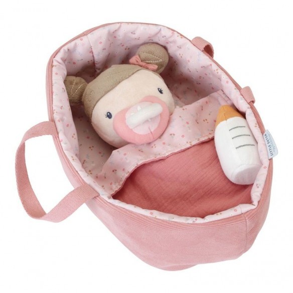 Muñeca Bebé rosa flores oukidsshop