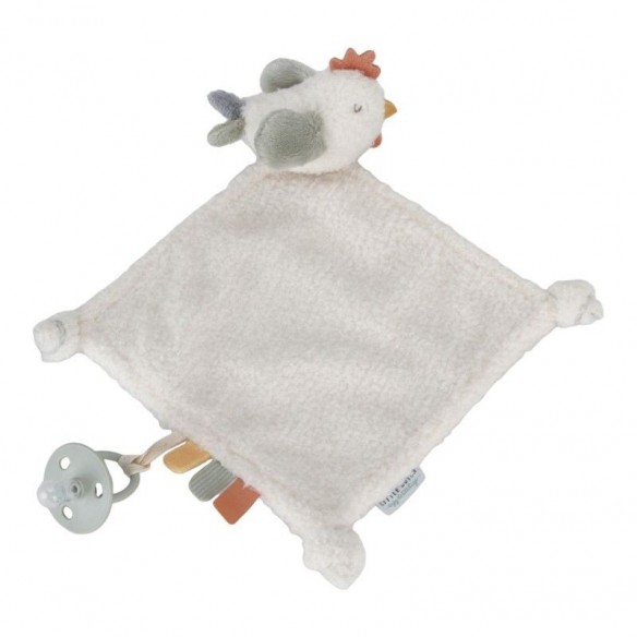 Doudou Gallina Pequeña Granja Personalizable