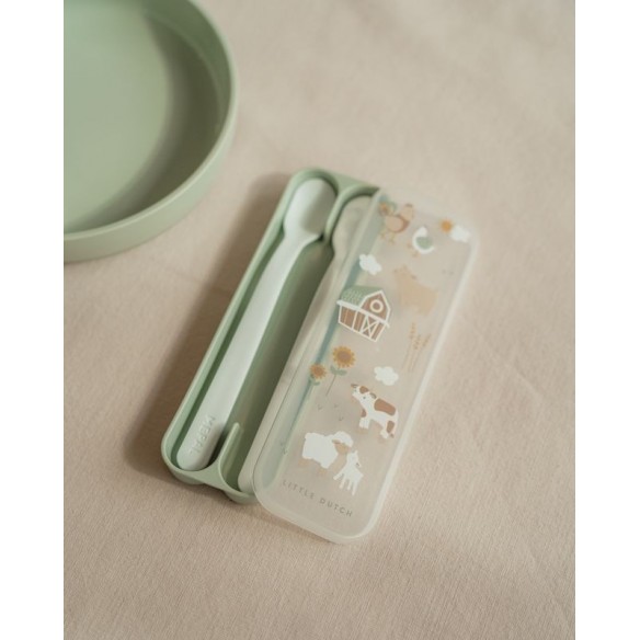 Set Cuchara Papilla Granja para bebé