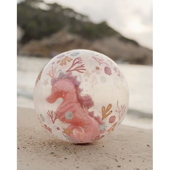 pelota hinchable océano Rosa 3D caballito de mar