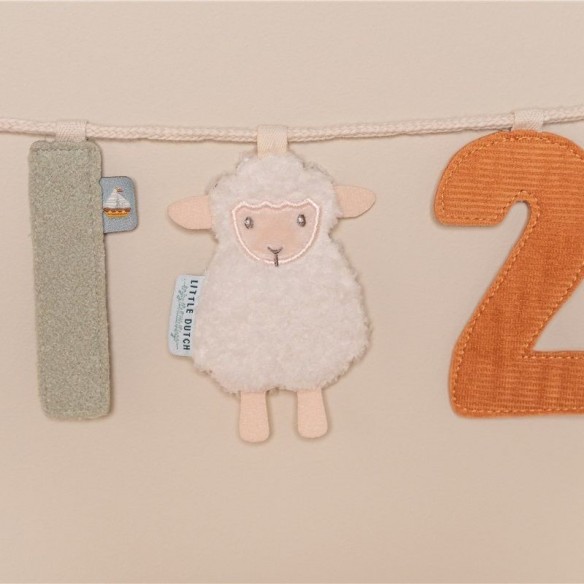 Letra I guirnalda decoración bebé