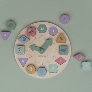 Puzle reloj de madera para niñas y niños 2