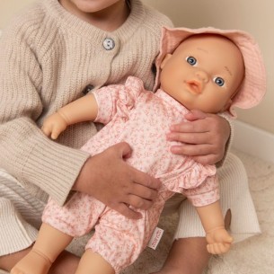 ropa para muñecas de Little Dutch rosa flores 2