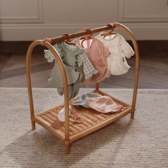 Ropita Muñeca Rosa Flores Little Dutch