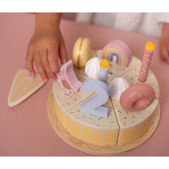 Pastel Cumpleaños Rosa de juguete