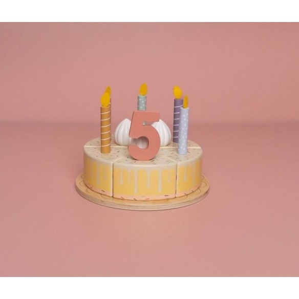 tarta de Cumpleaños Rosa de juguete