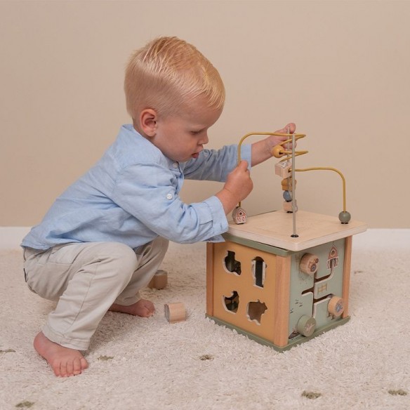 cubo de actividades granja para niñas