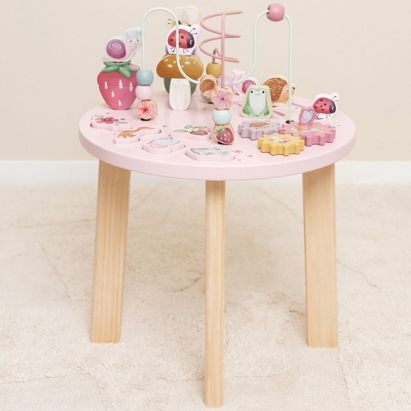 mesa actividades 1 año rosa