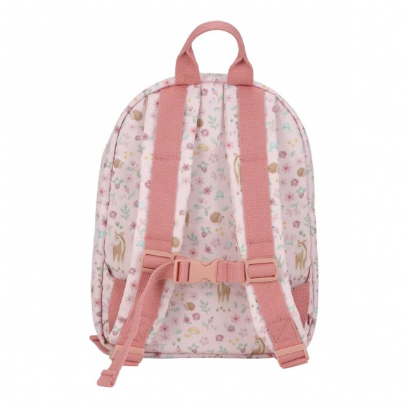 Mochila infantil Fairy Garden rosa personalizable little dutch