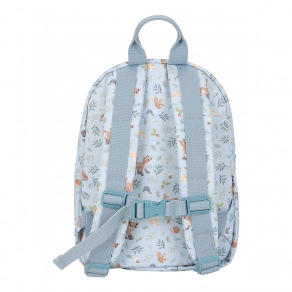 Mochila infantil Forest Friends personalizable azul Little Dutch