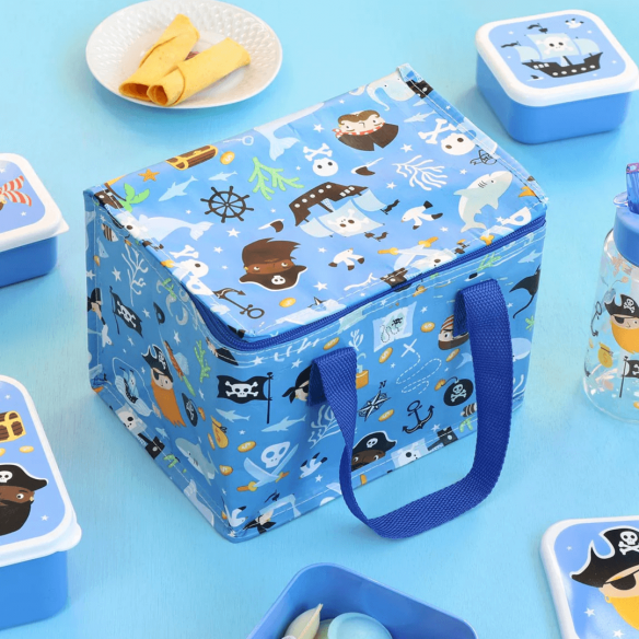 Bolsa térmica azul para la merienda