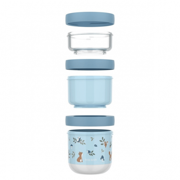Set de 3 fiambreras infantiles Forest Friends de Little Dutch x Mepal