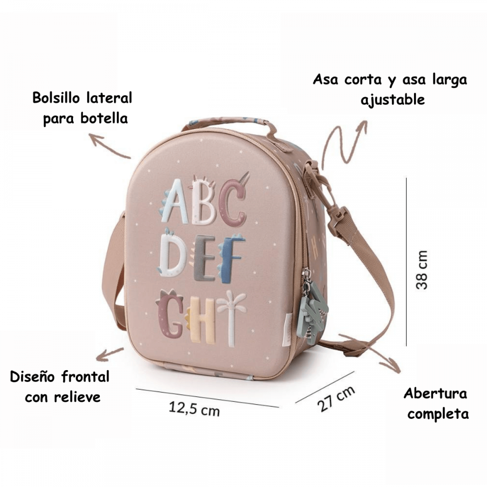 Bolsa Merienda Térmica 3D Funny Letters Personalizable Tutete - 2 Bolsa Merienda Térmica 3D Funny Letters Personalizable Tutete - 2