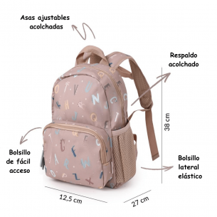 Mochila infantil Funny Letters Personalizable letras 2