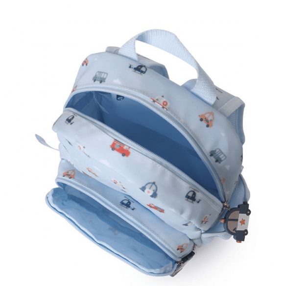 Mochila City Cars Personalizable azul
