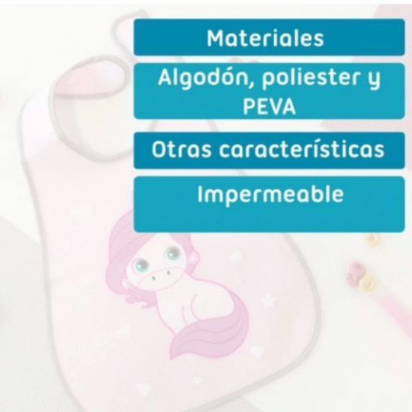 Babero Unicornio detalles