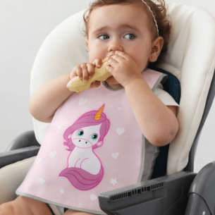 Babero de unicornio plastificado 2