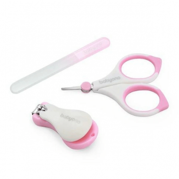 Set de manicura recién nacido rosa