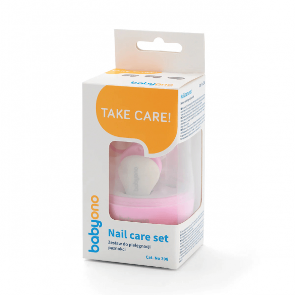 manicura recién nacido rosa bebé