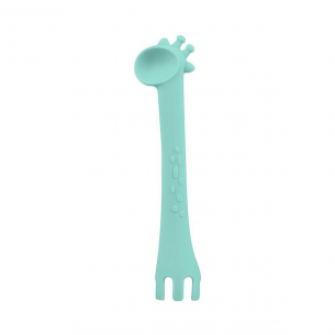 Cuchara Silicona Jirafa Menta
