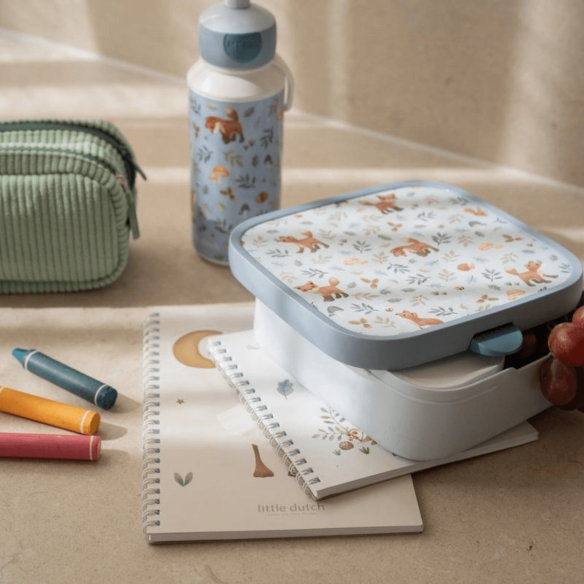 Caja Bento Campus Grande Forest Friends Personalizable azul