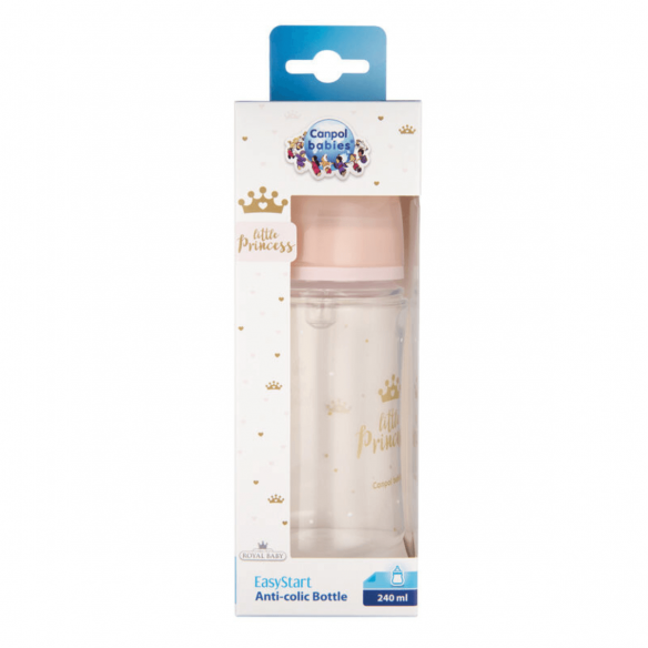 Biberón Royal Baby 240 ML Rosa Personalizable