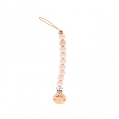 Sujeta chupetes rosa