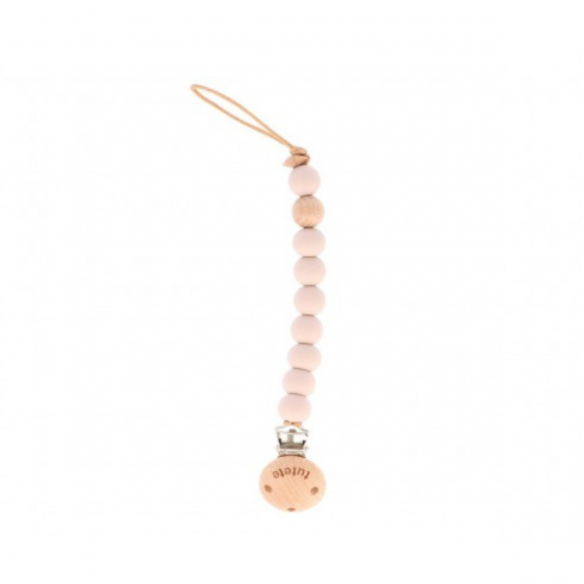 Sujeta chupetes rosa