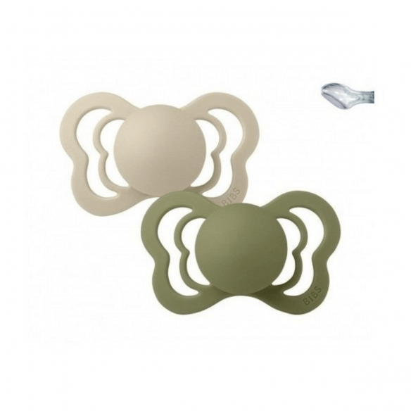 Chupetes bibs Couture Vanilla / Olive