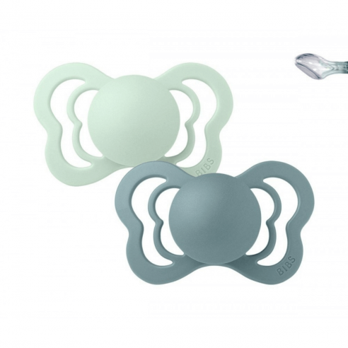 Chupetes bibs Couture Nordic Mint / Island Sea