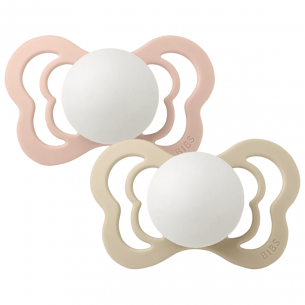 Chupetes bibs Couture Nocturnos Blush / Vanilla