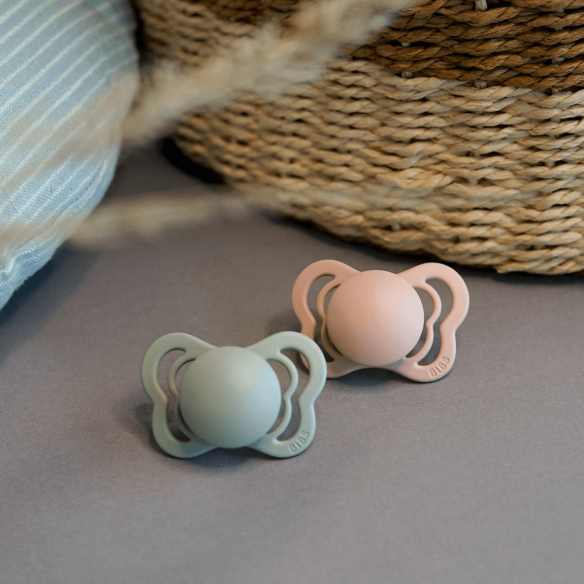 Chupetes bibs Couture Vanilla / Peach