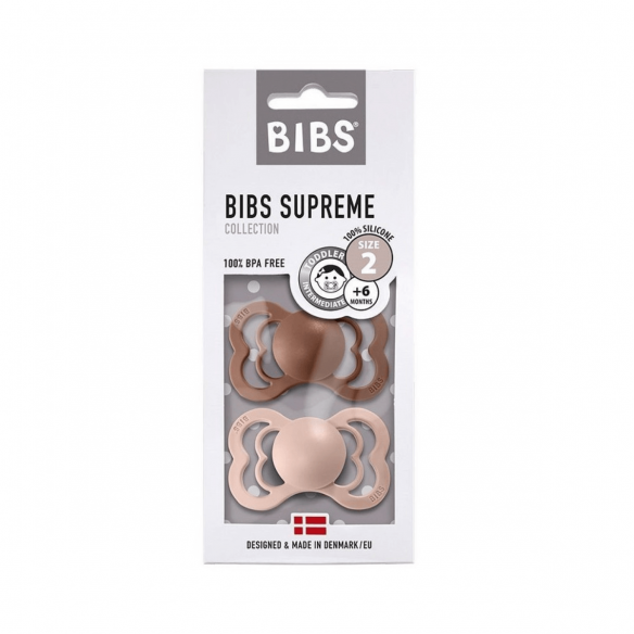 Chupetes Bibs Supreme Woodchuck / Blush Silicona