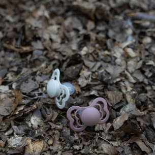 2 Chupetes Bibs Supreme Woodchuck / Blush Silicona 2