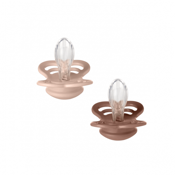 Chupetes Bibs Supreme Woodchuck / Blush tetina de Silicona