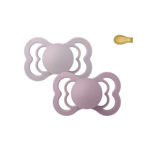 2 Chupetes Bibs Supreme Heather / Dusky Lilac Látex