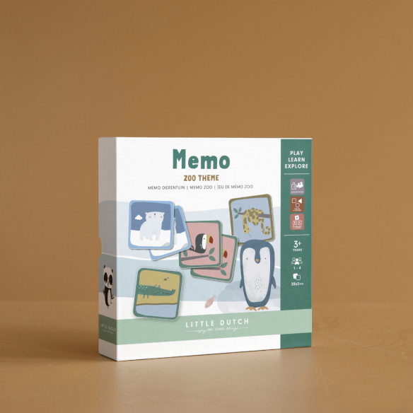 Juego de memoria animales del zoo