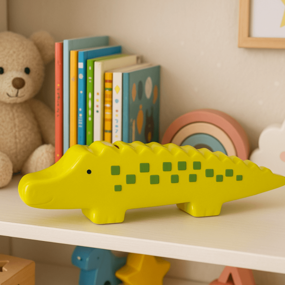 Hucha cocodrilo niños