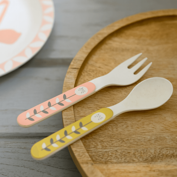 Cubiertos bambú fresk cisne