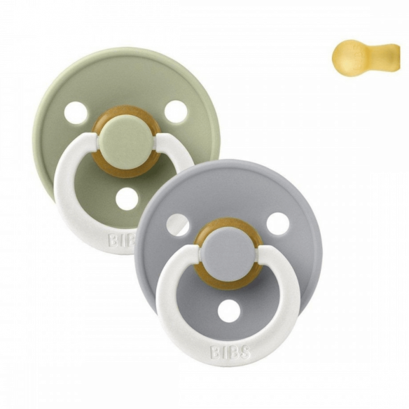 Chupetes bibs Nocturnos Colour Sage / Cloud