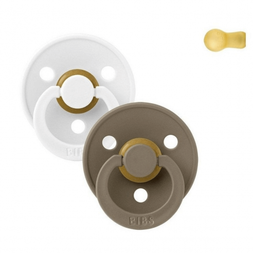 Chupetes bibs Colour Dark Oak / White Chupetes bibs Colour Dark Oak / White