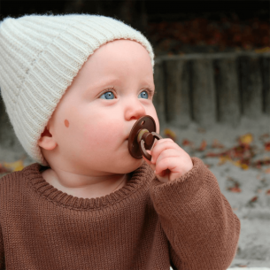 Chupetes bibs Colour Chocolate / Sand 2