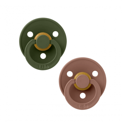 chupetes Bibs woodchuck y hunter green