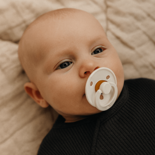 Chupetes bibs Colour Black / White 2