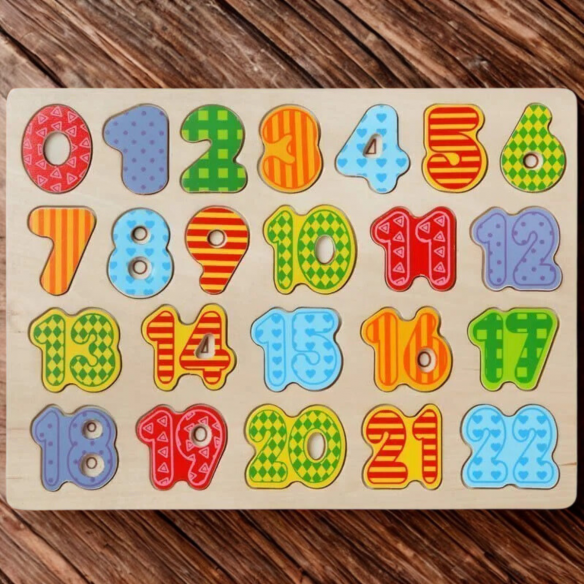 Puzle Números niños madera