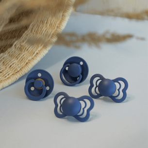 Chupetes bibs Colour Sky Blue / Steel Blue 2