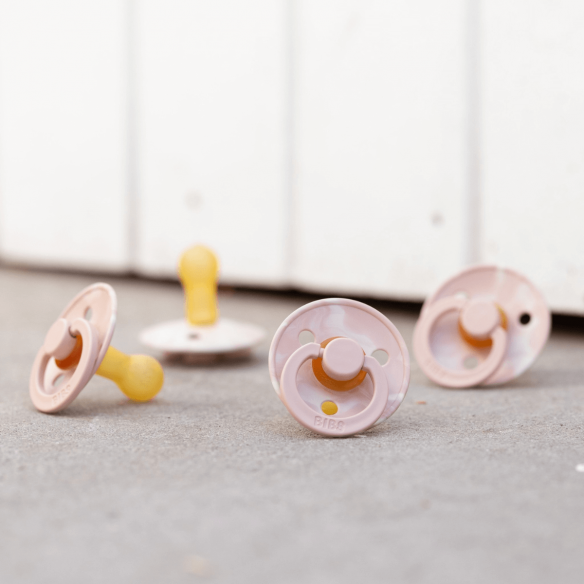 Chupetes bibs Tie Dye blush